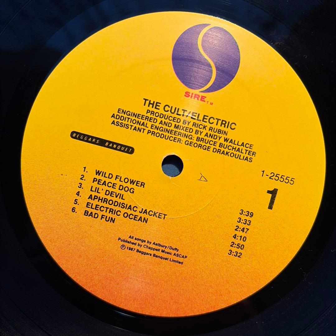 The Cult - Electric LP 1987 US Pressing Hard Rock Vinyl Record