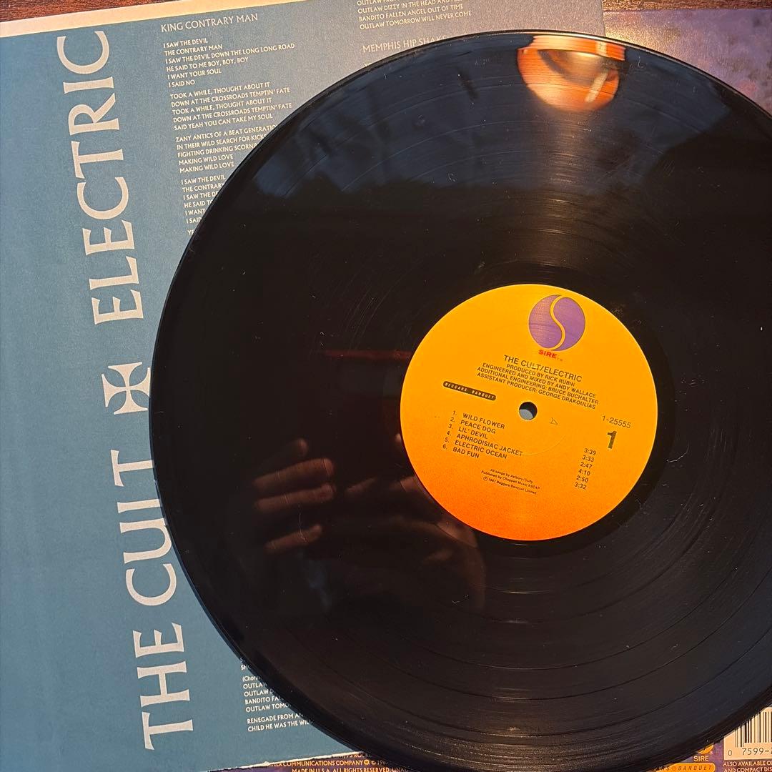The Cult - Electric LP 1987 US Pressing Hard Rock Vinyl Record