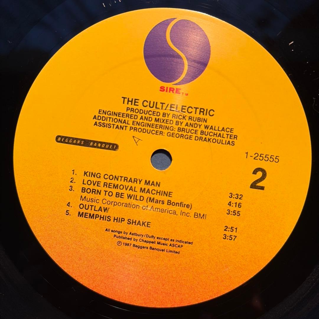 The Cult - Electric LP 1987 US Pressing Hard Rock Vinyl Record