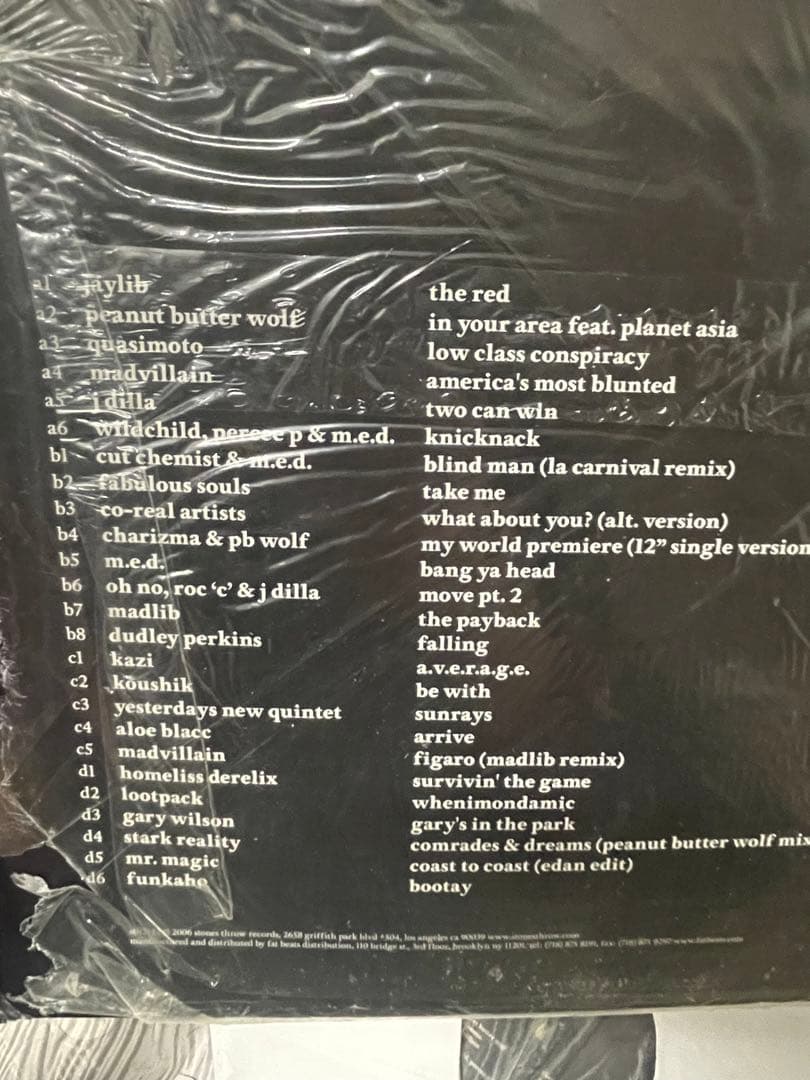 Peanut Butter Wolf Presents Stones Throw Ten Years 2LP Vinyl Compilation