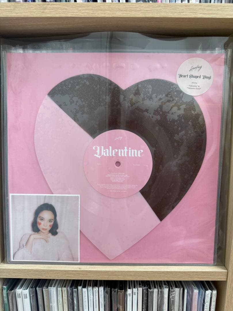 Laufey Valentine Heart Shaped Vinyl Limited Edition Pink Record LP