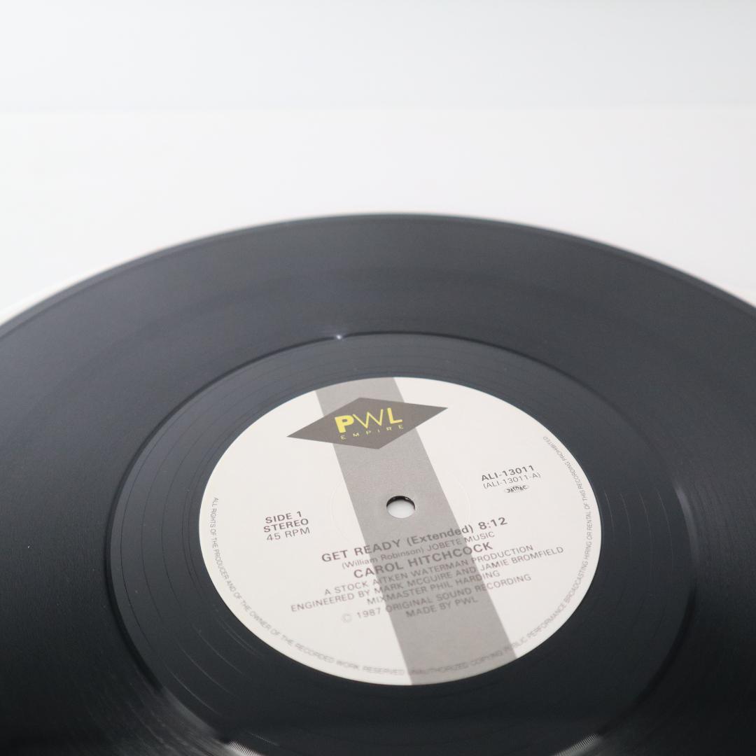 Carol Hitchcock - Get Ready 12" Vinyl Record Japan PWL Stock Aitken Waterman