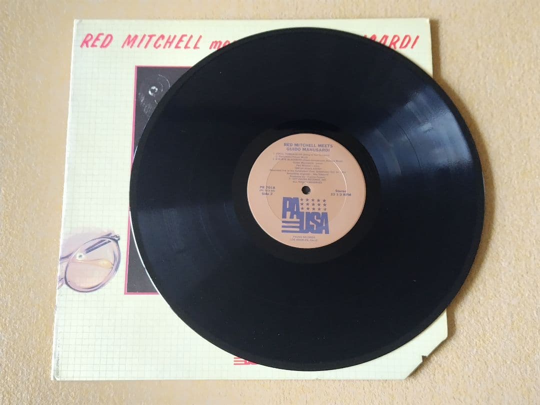 Red Mitchell Meets Guido Manusardi Vinyl LP 1977 Jazz Import Stockholm Live