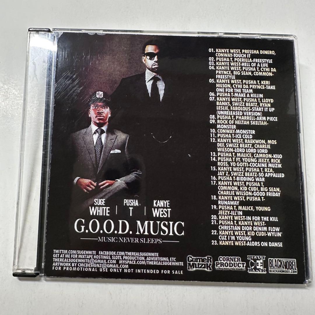 Suge White / Pusha T / Kanye West - G.O.O.D. Music: Music Never Sleeps CD-R