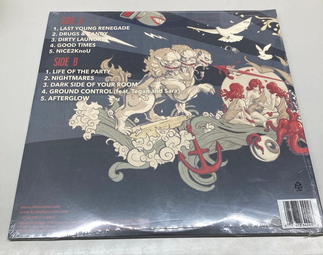 All Time Low - Last Young Renegade Vinyl LP White Color Pressing Sealed