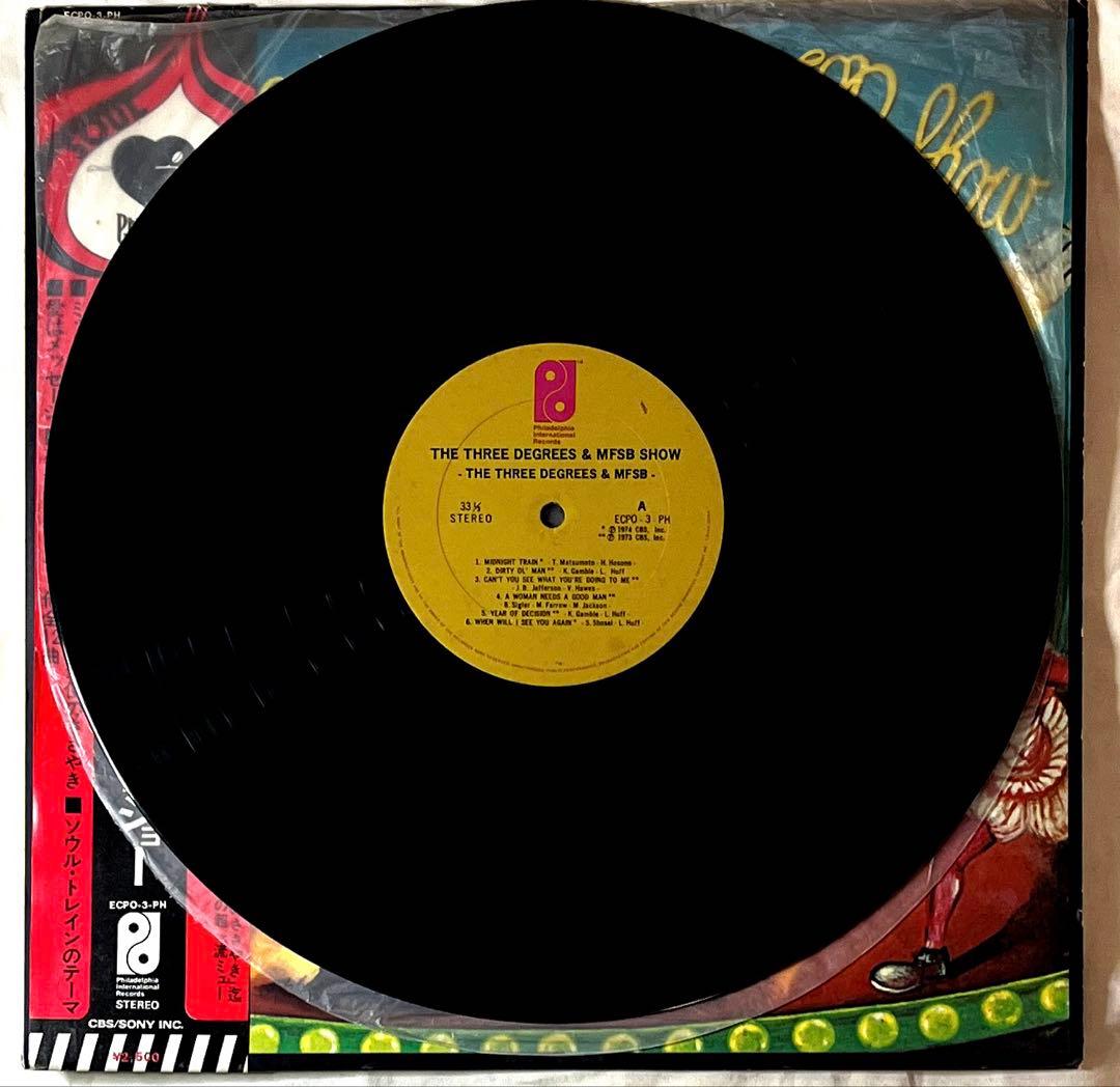 The Three Degrees & MFSB Show Vinyl LP Japan 1974 Haruomi Hosono Rare Edition