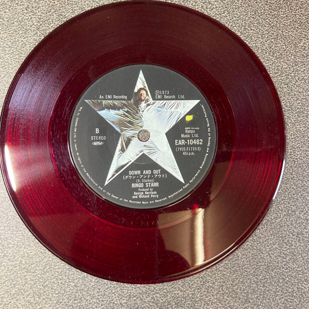 Ringo Starr Photograph 7" Single Japan Red Colored Vinyl Apple EAR-10462