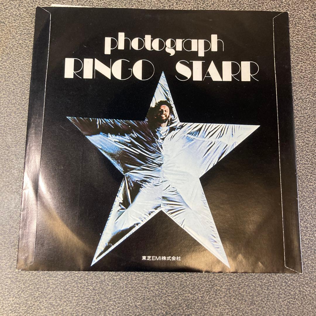 Ringo Starr Photograph 7" Single Japan Red Colored Vinyl Apple EAR-10462