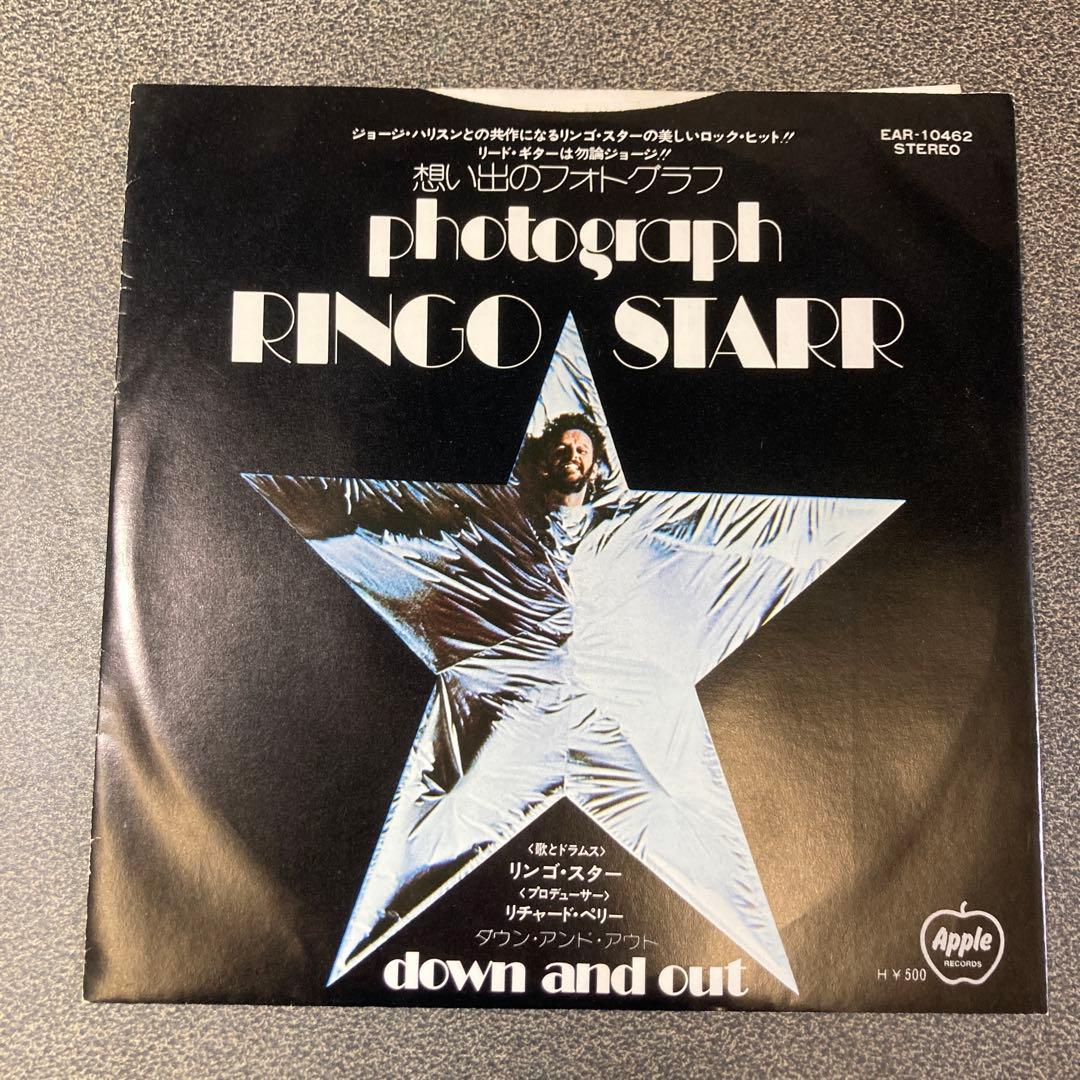 Ringo Starr Photograph 7" Single Japan Red Colored Vinyl Apple EAR-10462
