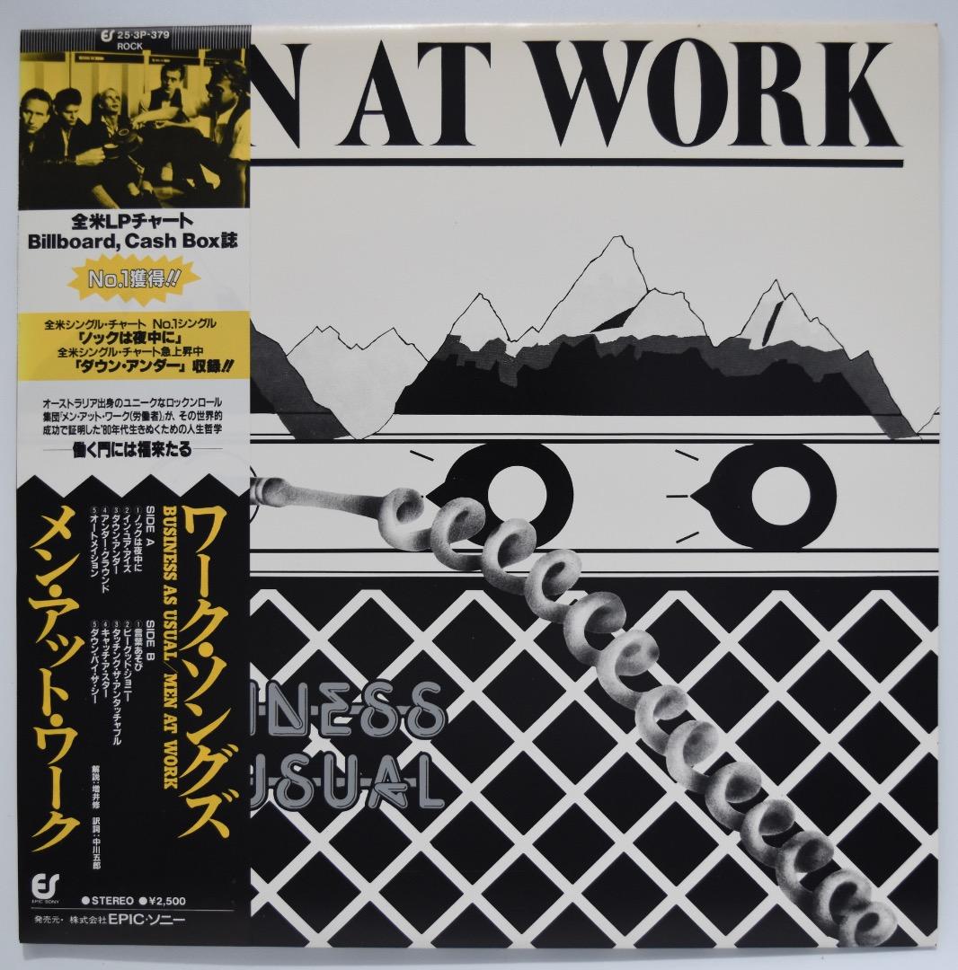 Men At Work - Business As Usual LP Japan 1982 Epic 25-3P-379 w/ Obi Vinyl
