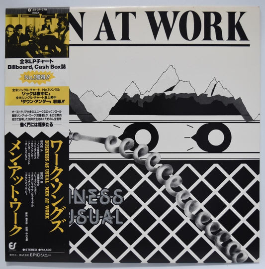 Men At Work - Business As Usual LP Japan 1982 Epic 25-3P-379 w/ Obi Vinyl