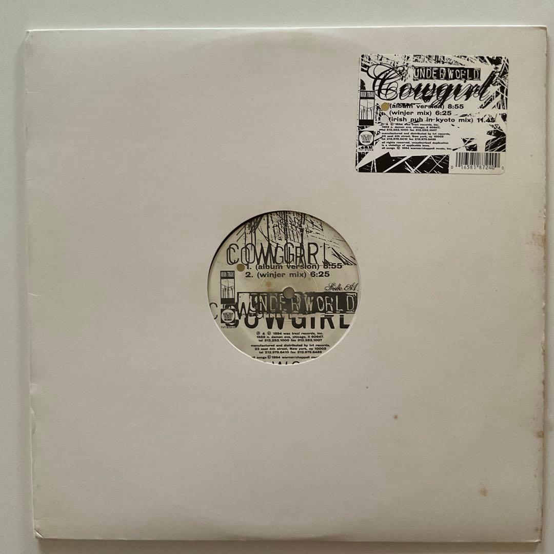 Underworld Cowgirl 12" Single Vinyl TVT Wax Trax 1994 Electronic Techno