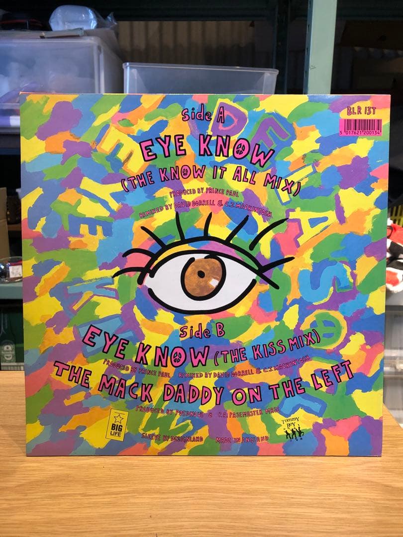 De La Soul - Eye Know 12" Vinyl Original UK 1989 Big Life Records 45 RPM