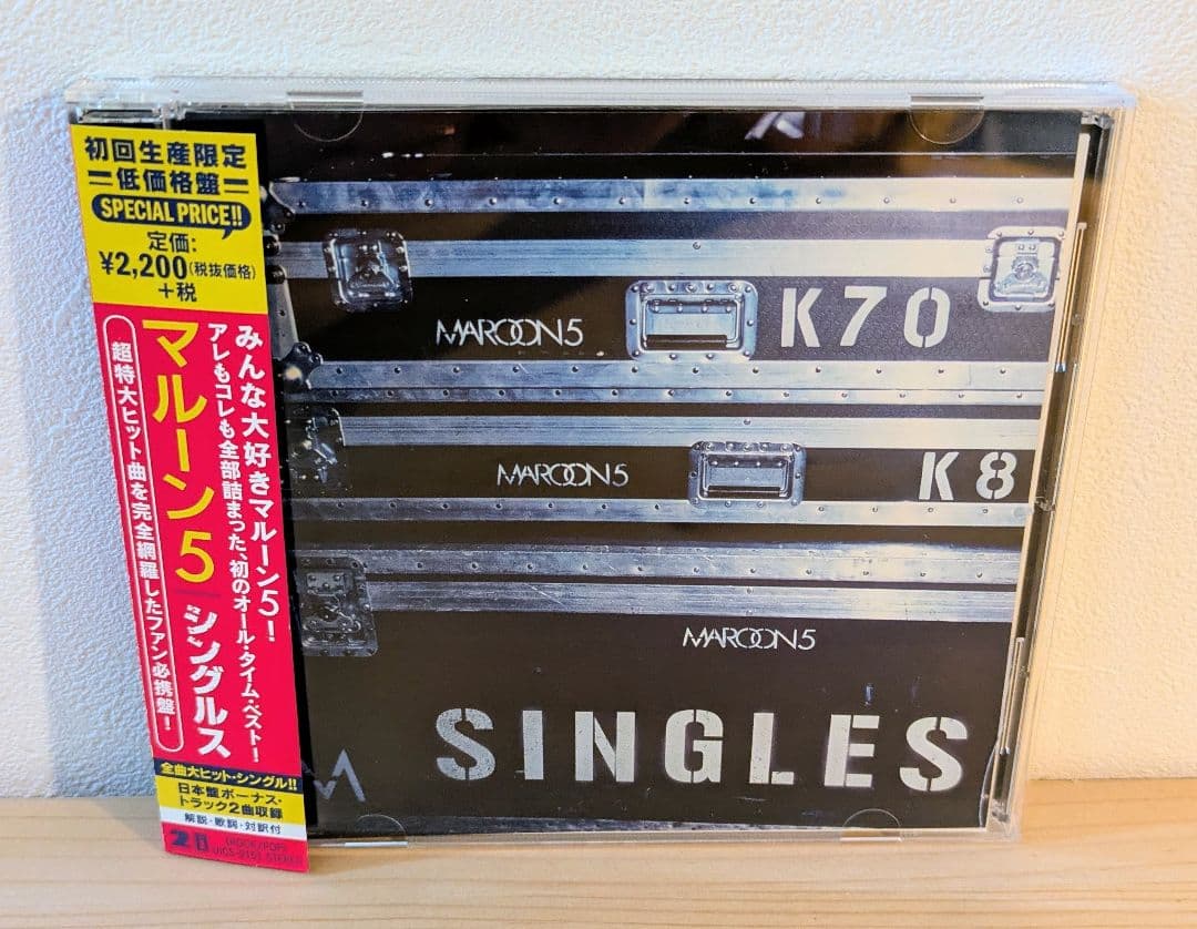 MAROON 5 Singles Japan CD 2015 Limited Edition with OBI Strip Bonus Tracks