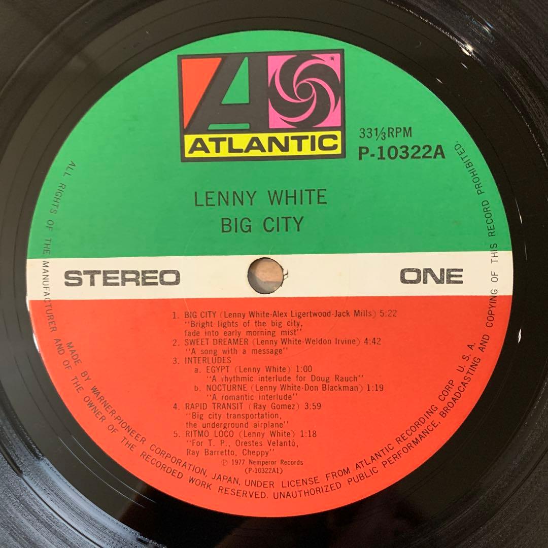 Lenny White - Big City LP 1977 Japan Pressing Jazz Fusion Vinyl w/ Obi