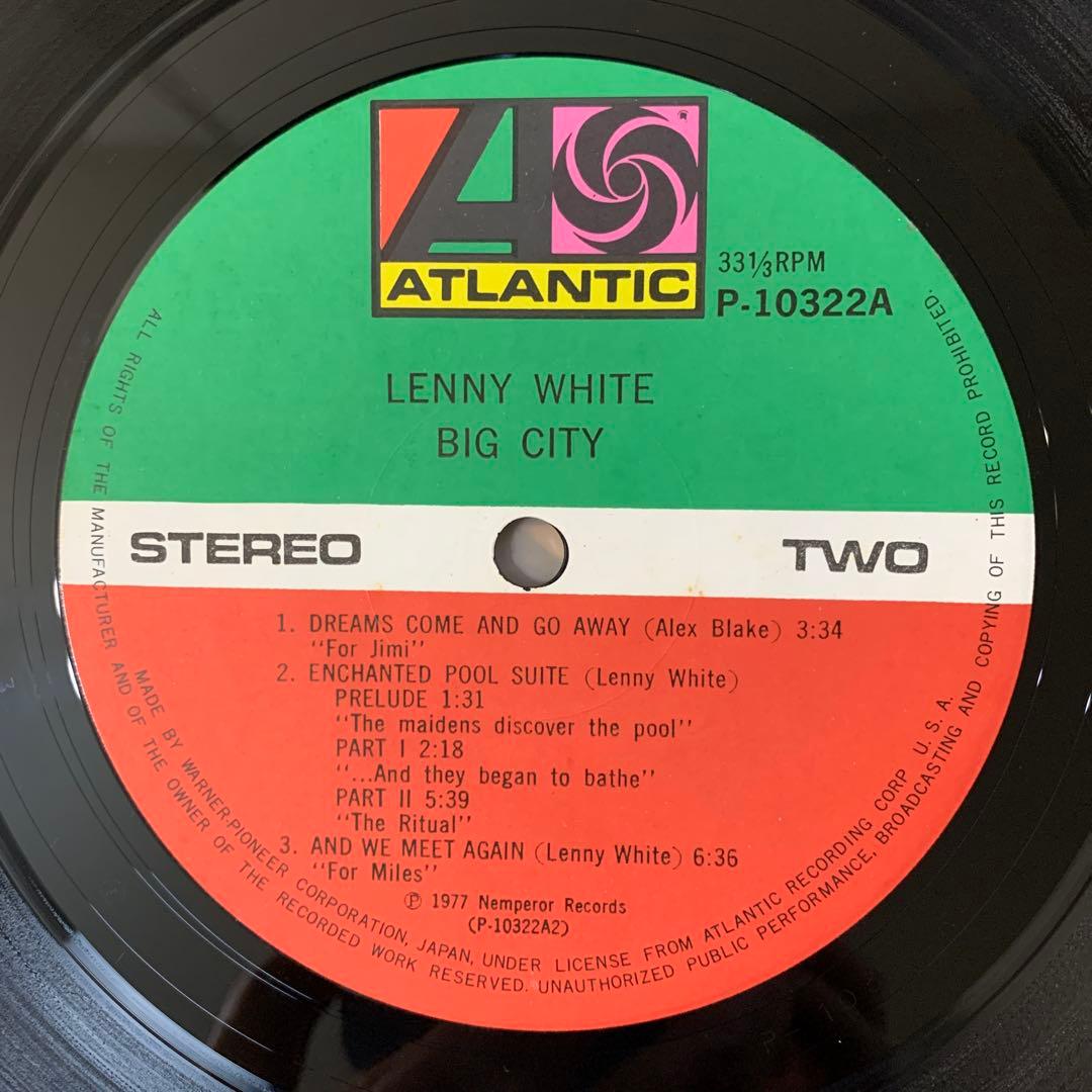 Lenny White - Big City LP 1977 Japan Pressing Jazz Fusion Vinyl w/ Obi