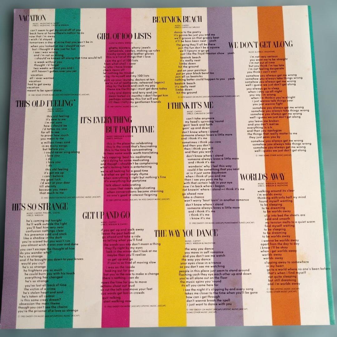 GO-GO'S Vacation 1982 LP Colorful Design Record Excellent Condition | Japansoundstore