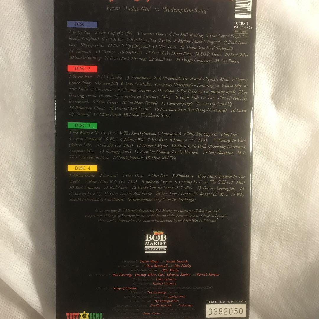 Bob Marley Songs of Freedom 4CD Box Set Limited Edition Japan Import 1992