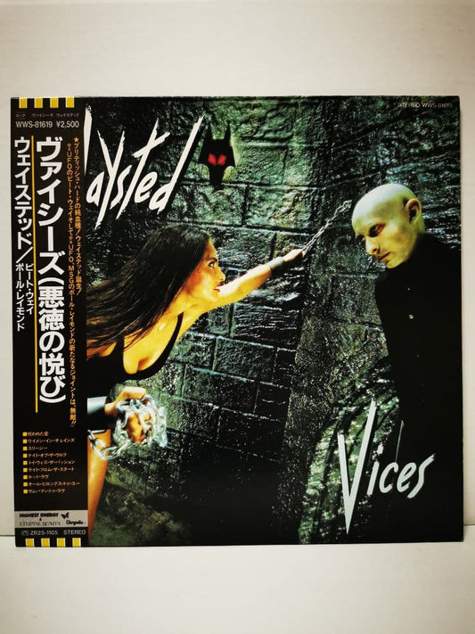 WAYSTED - Vices LP 1983 Japan Pressing Vinyl Record WWS-81619 Hard Rock