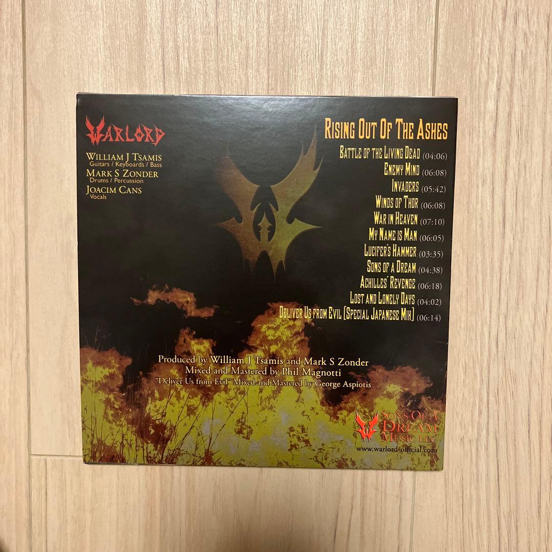 Warlord Rising Out Of The Ashes CD Japan Press with OBI Limited SHM-CD Edition