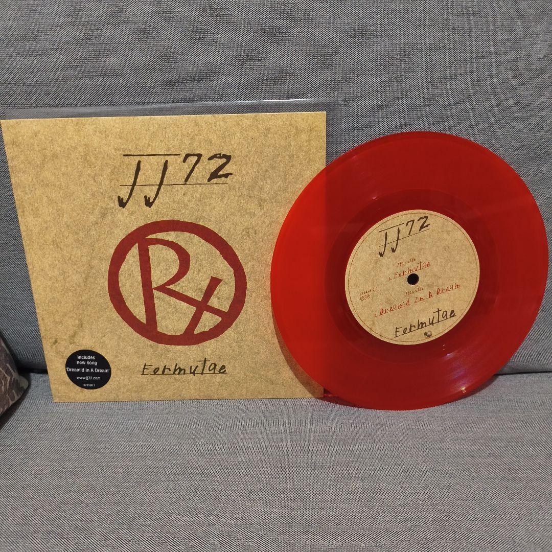 JJ72 Fermutae 7" Vinyl Record Red Translucent Single Alt Rock Indie