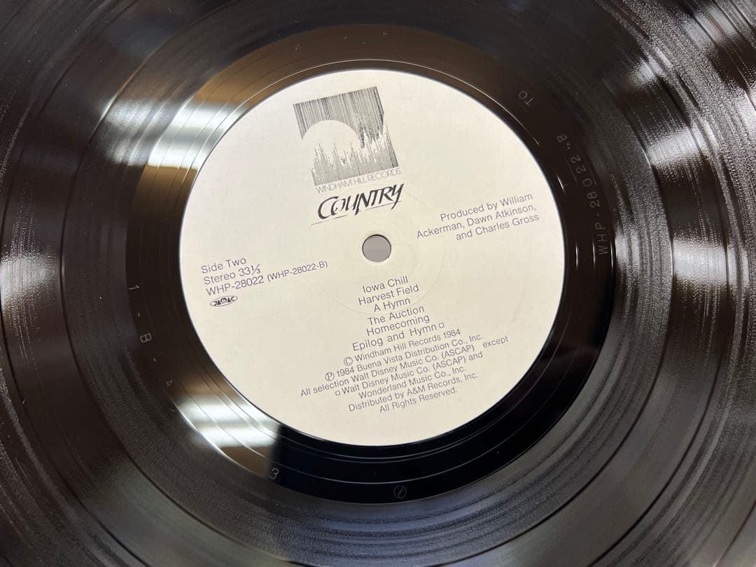 George Winston - Country Soundtrack LP Japan Original Windham Hill WHP-28022