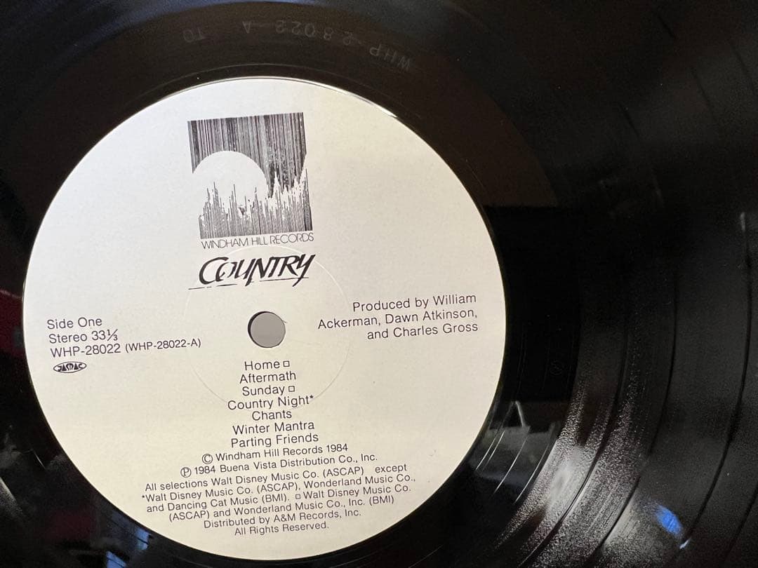 George Winston - Country Soundtrack LP Japan Original Windham Hill WHP-28022