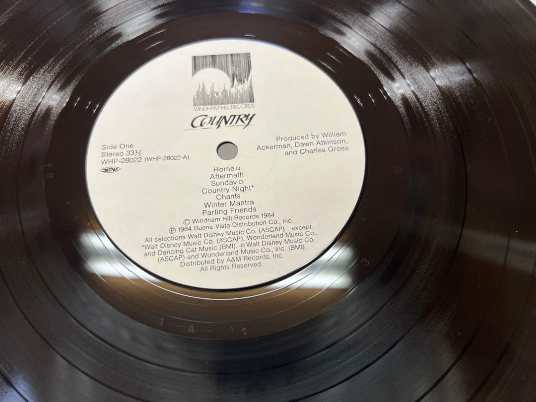 George Winston - Country Soundtrack LP Japan Original Windham Hill WHP-28022