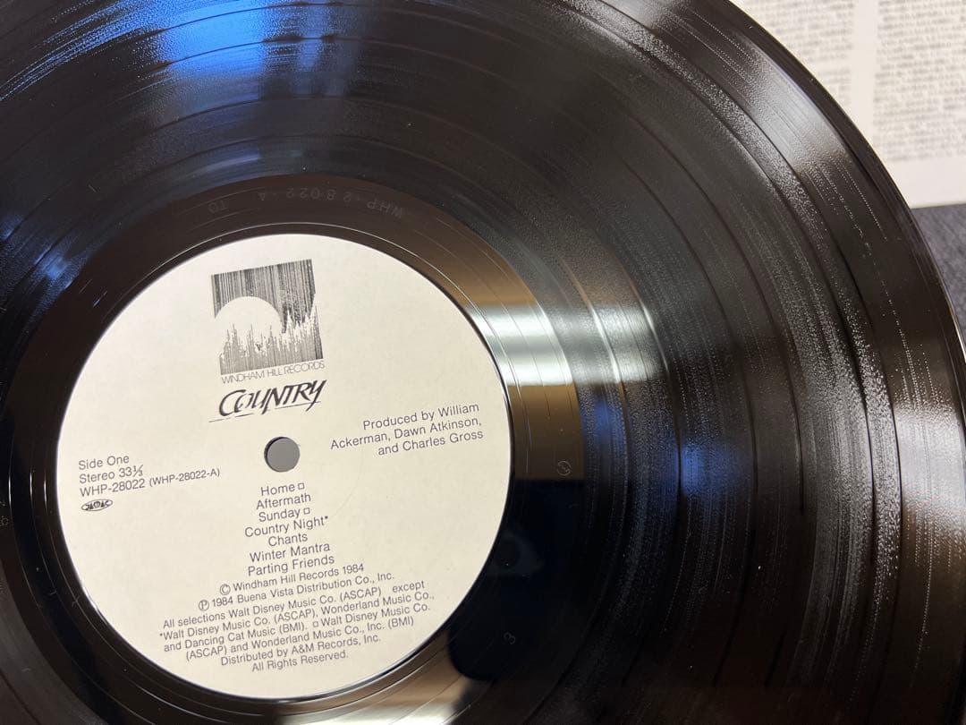 George Winston - Country Soundtrack LP Japan Original Windham Hill WHP-28022