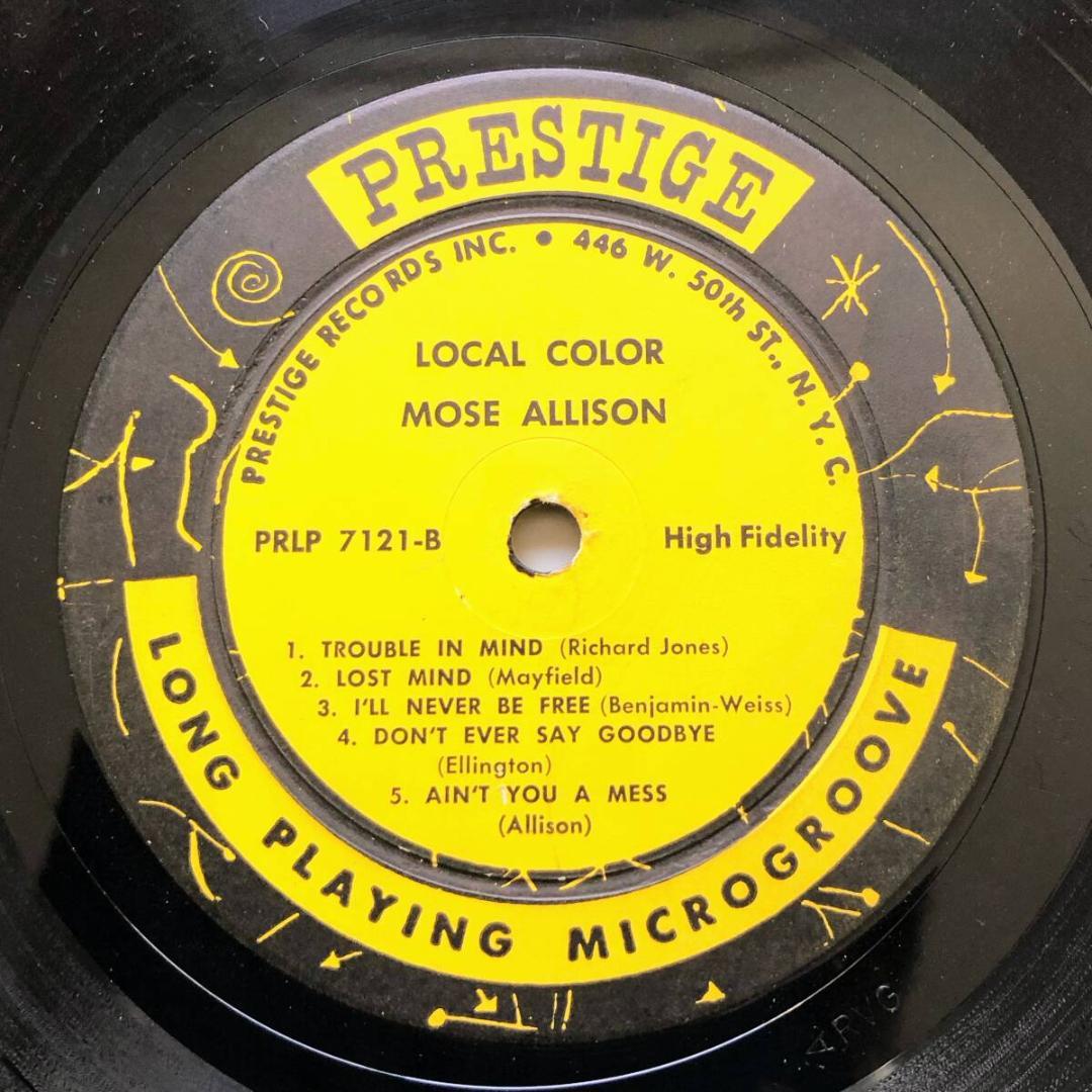 Mose Allison - Local Color LP 1957 Prestige PRLP 7121 Original DG Mono RVG Jazz