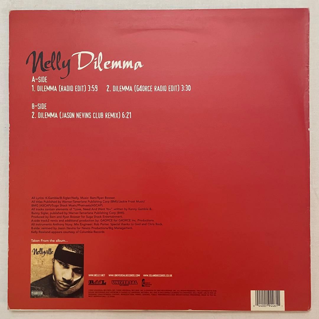 Nelly feat. Kelly Rowland - Dilemma 12" Vinyl Record R&B Hip Hop Classic