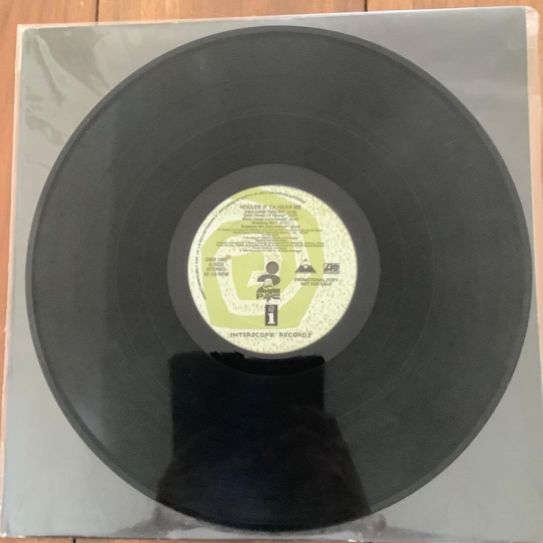 2Pac - Holler If Ya Hear Me 12" Vinyl Promo Single Interscope Hip Hop