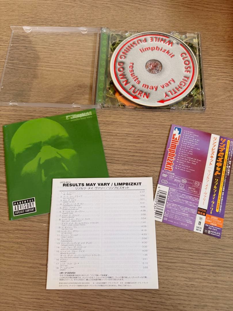 Limp Bizkit Results May Vary CD+DVD Japan Press Limited Edition with OBI 2003