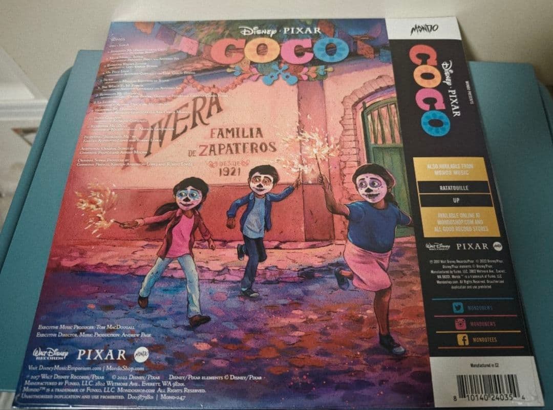 Disney Pixar Coco Soundtrack Mondo Exclusive 2xLP Vinyl Record Japan