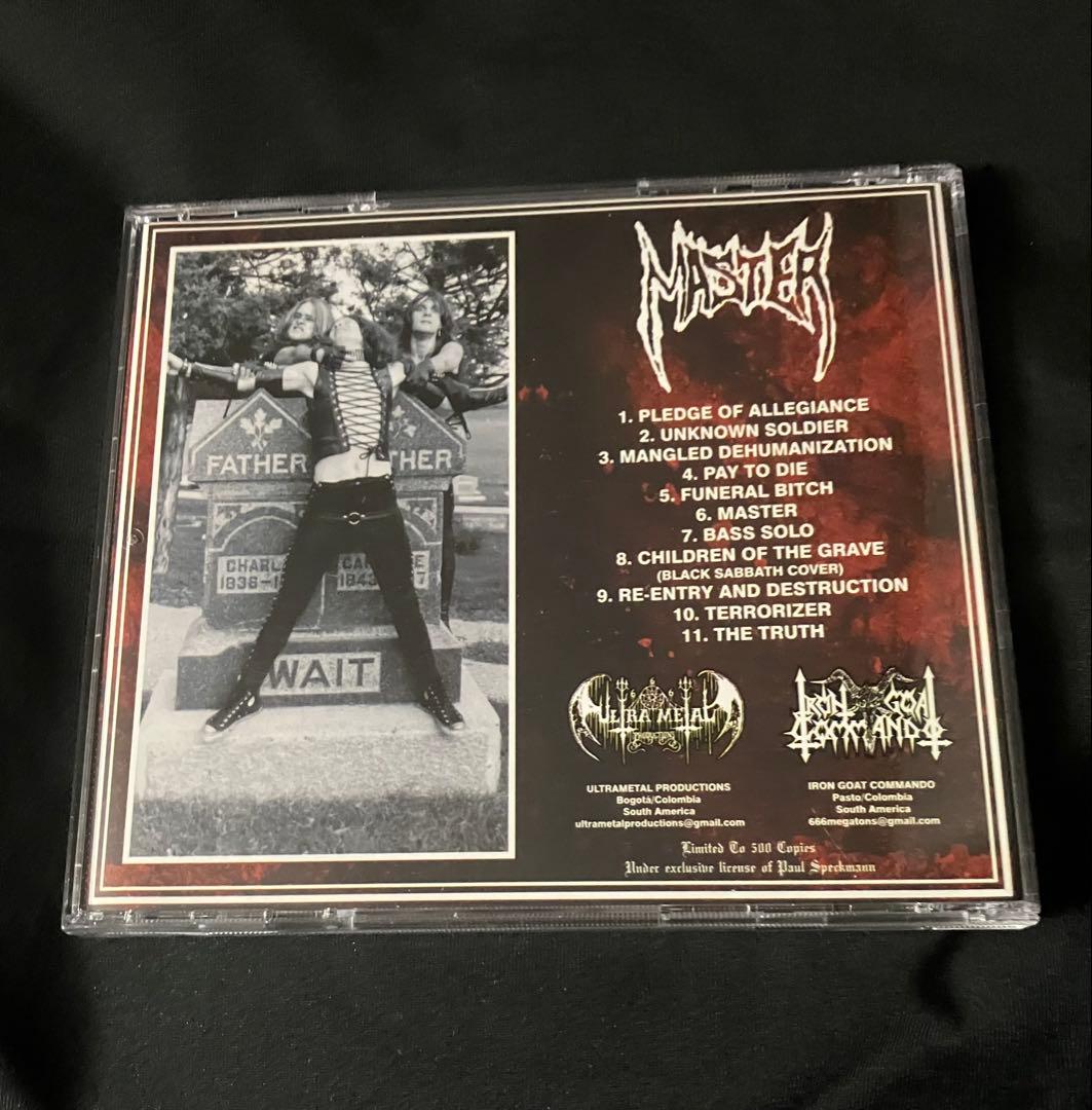 Master - Master CD Limited Edition 2015 Colombia Pressing Death Metal
