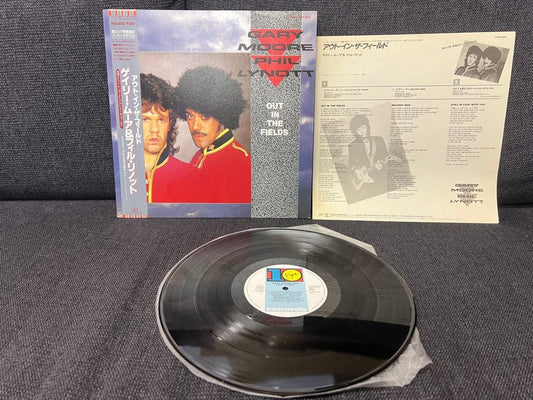 Gary Moore & Phil Lynott Out in the Fields 12" OBI Japan 1985 Vinyl Record | Japansoundstore