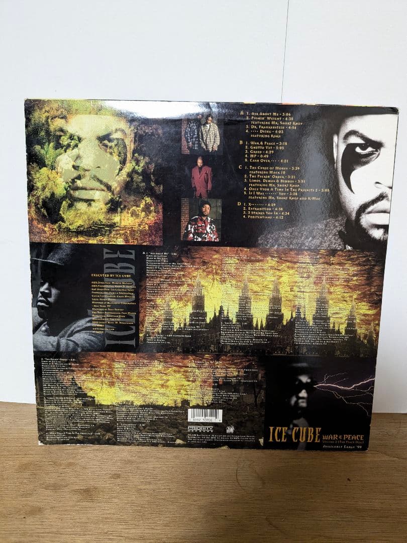 Ice Cube - War & Peace Vol. 1 (The War Disc) 1998 2LP Vinyl West Coast Hip Hop