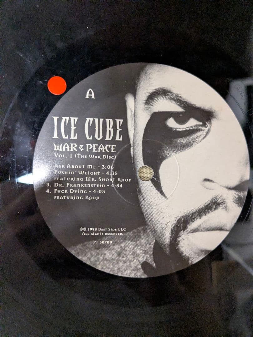 Ice Cube - War & Peace Vol. 1 (The War Disc) 1998 2LP Vinyl West Coast Hip Hop