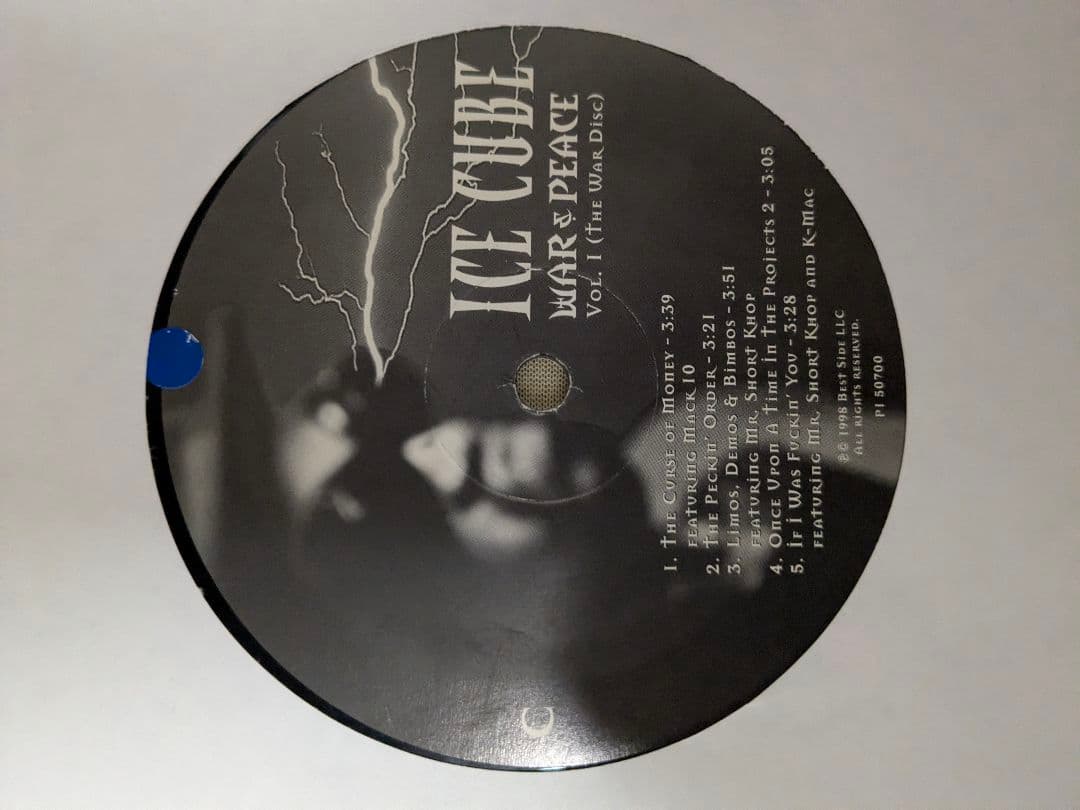Ice Cube - War & Peace Vol. 1 (The War Disc) 1998 2LP Vinyl West Coast Hip Hop