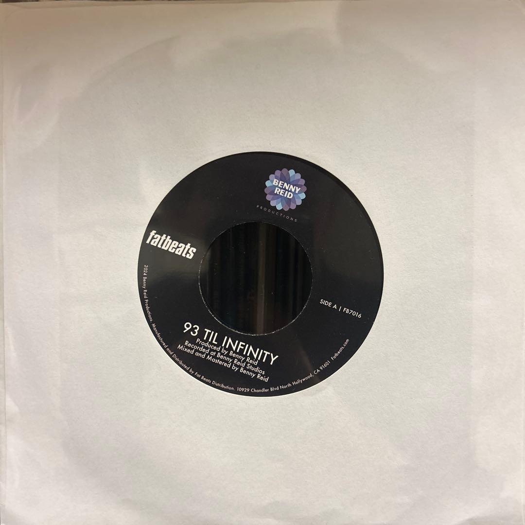 Benny Reid 93 Til Infinity / Day One 7" Vinyl Jazz Hip Hop Cover Fat Beats