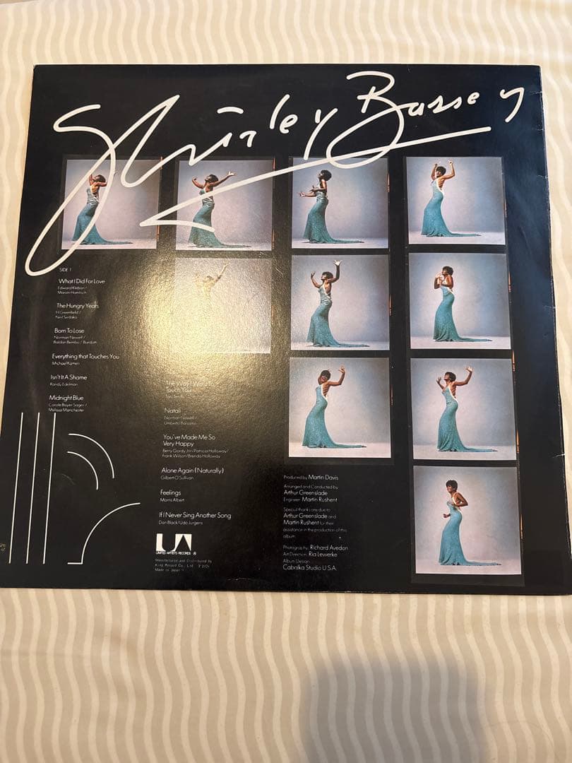 Shirley Bassey - Love, Life and Feelings Vinyl LP 1976 Japan United Artists