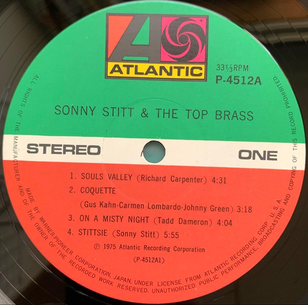 Sonny Stitt - The Top Brass LP Vinyl Japan P-4512A Jazz Atlantic w/ Obi