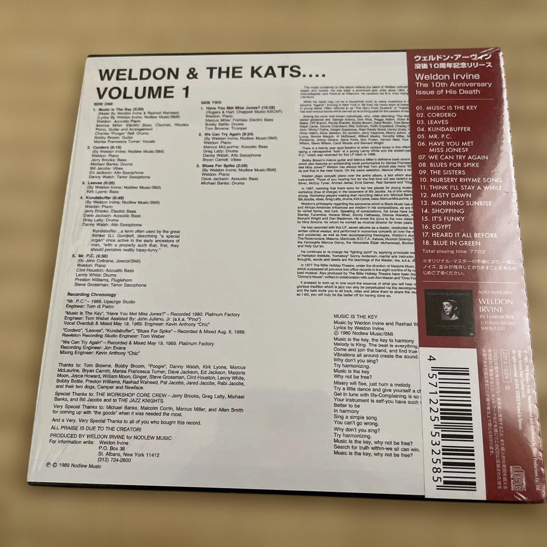 Weldon Irvin & the Cats CD Paper Sleeve Near Mint Unplayed | Japansoundstore