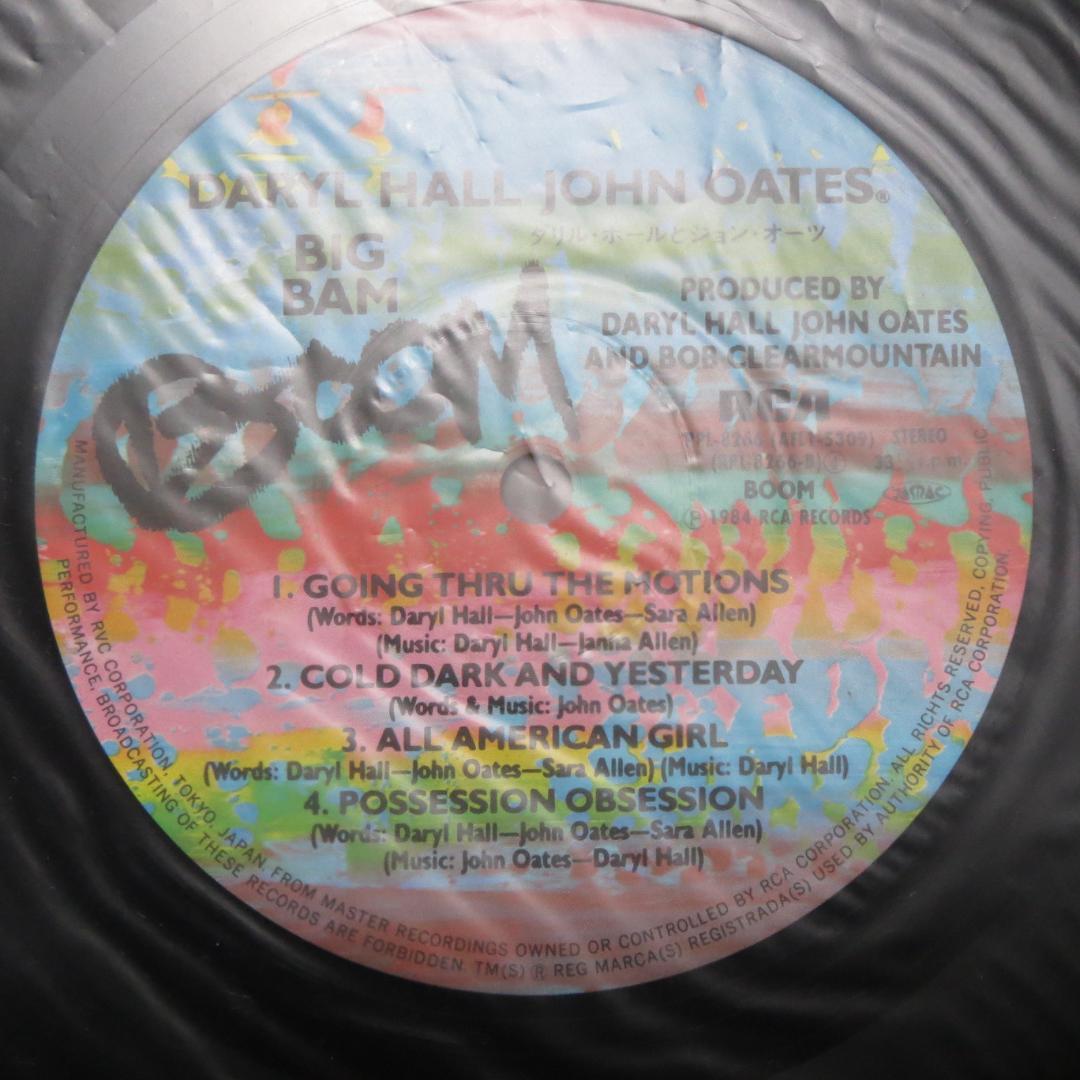 Daryl Hall & John Oates Big Bam Boom Japan LP Vinyl Record with Obi Insert