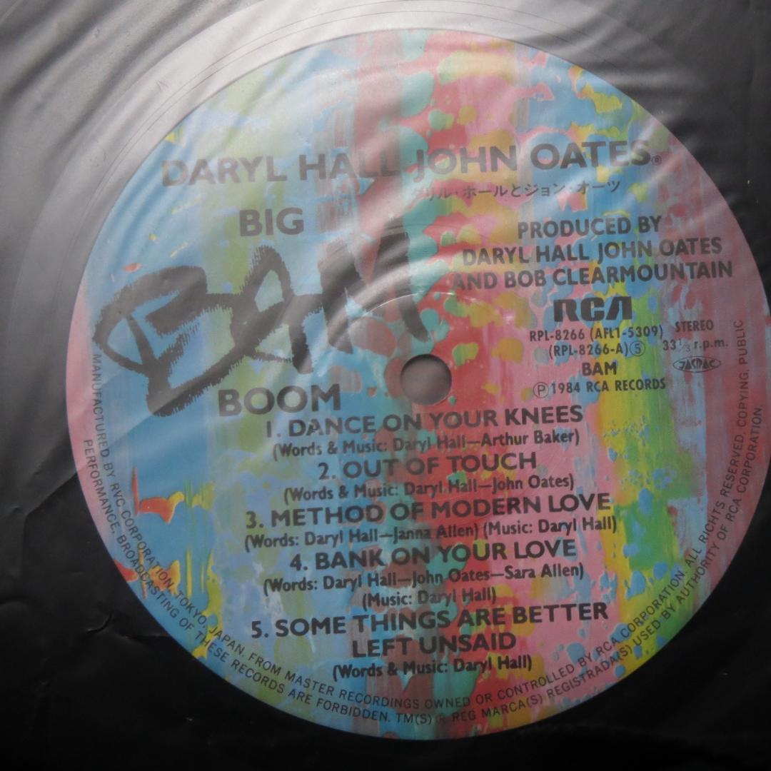 Daryl Hall & John Oates Big Bam Boom Japan LP Vinyl Record with Obi Insert