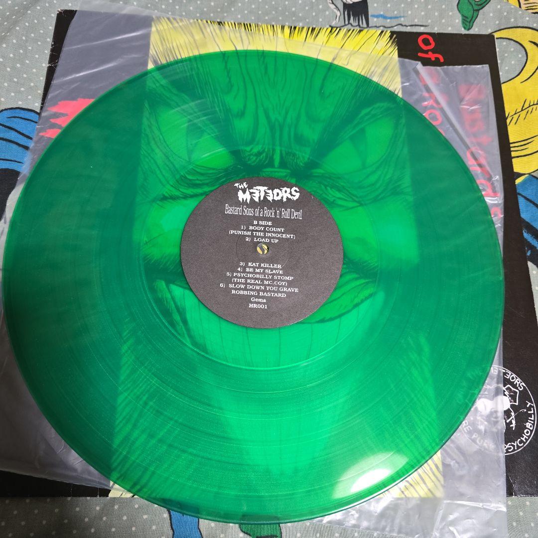 The Meteors - Bastard Sons of a Rock 'n' Roll Devil LP Green Vinyl Psychobilly