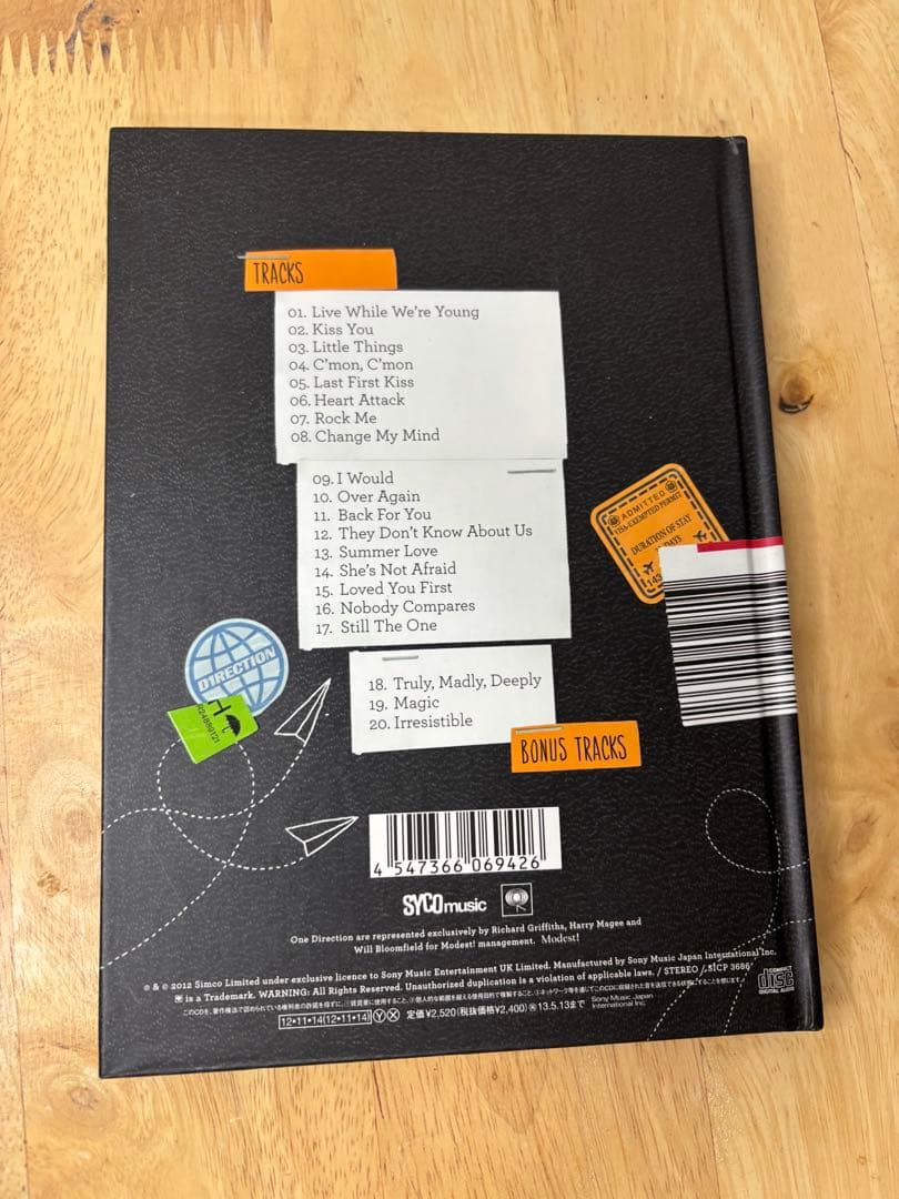 One Direction Take Me Home Yearbook Limited Edition Japan Press CD 20 Tracks