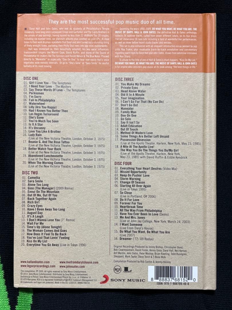 Daryl Hall & John Oates 4CD Limited Edition Box Set, Europe Release, Used | Japansoundstore