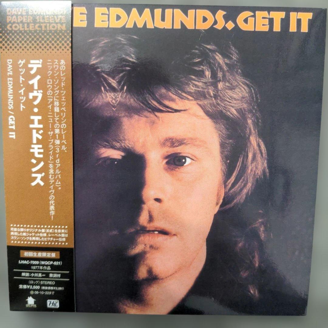 Dave Edmunds Get It Japan CD Paper Sleeve Limited Edition with OBI 1977 Rock
