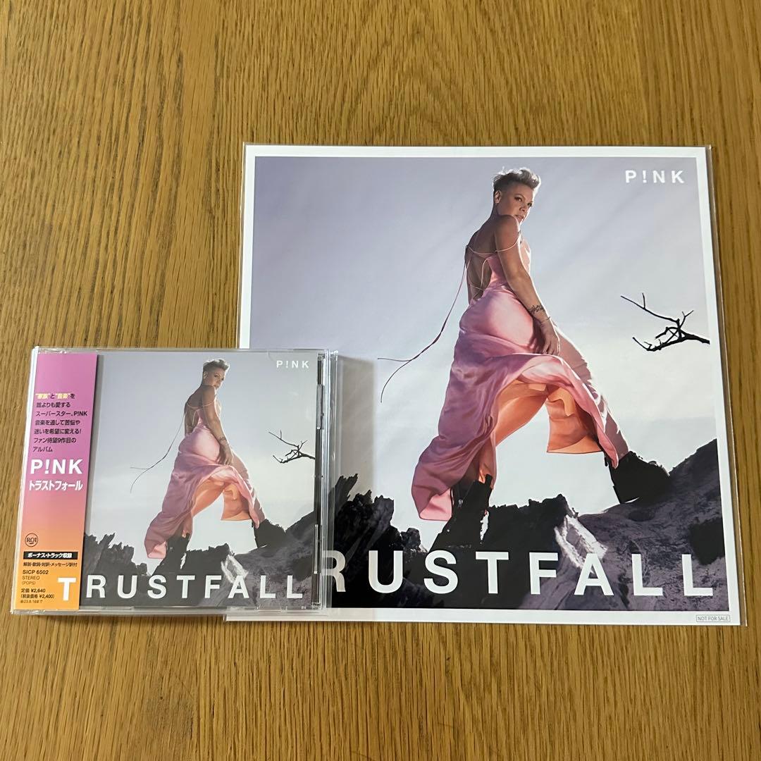 P!nk Trustfall Japan CD with Exclusive Mega-Jacket Mini Poster SICP 6502